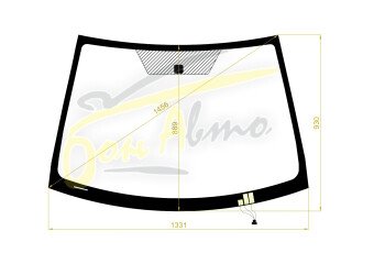 Стекло лобовое TOYOTA BELTA 2005-2012 (XP90-RHD) обогрев щеток 
Бренд: BENSON с синей полосой