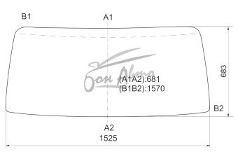 Стекло лобовое MITSUBISHI CANTER 2002- (FE700-std-1525*683*1570) 
Бренд: BENSON