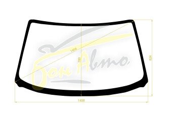 Стекло лобовое TOYOTA PASEO 1991-1995 (EL42) 
Бренд: BSG с зеленой полосой