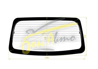 Стекло заднее с обогревом MITSUBISHI DELICA 1999-2010 (SK82) 
Бренд: BSG