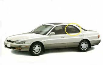 Стекло боковое TOYOTA CAMRY PROMINENT 1990-1994 VZV30-h/t RD/LH 
Бренд: BSG