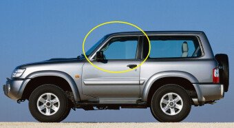 Стекло боковое NISSAN PATROL 1997-2007 (Y61) 3d FD/LH 
Бренд: BSG