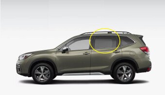 Стекло боковое SUBARU FORESTER 2018-2024 SK5 RD/LH фурнитура, 
Бренд: BENSON Тонированное