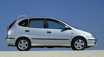 Стекло боковое NISSAN ALMERA TINO 1998-2006 (#V10) SW/RH/X 
Бренд: BSG