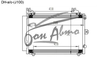 Радиатор кондиционера DAIHATSU TERIOS 1996-2006 (J100) 
Бренд: TONGSHI AL16