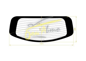 Стекло заднее с обогревом NISSAN MARCH 2010- (K13) 
Бренд: BENSON