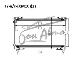 Радиатор кондиционера TOYOTA GAIA 1998-2004 (ACM10)(2 вид) 
Бренд: TONGSHI AL16