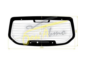 Стекло заднее с обогревом HYUNDAI TUCSON 2004-2009 (JM) 7 отверстий 
Бренд: BSG