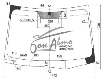 Стекло лобовое HYUNDAI I 30 2007-2011 (FD-LHD) 
Бренд: BSG