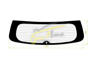 Стекло заднее с обогревом MITSUBISHI ASX 2010- (GA3W) 1 отверстие 
Бренд: ZDG