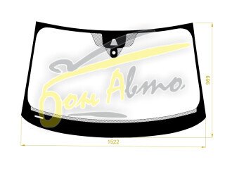 Стекло лобовое AUDI Q3 2019- () место под 1 камеру, место под датчик дождя, 
Бренд: КМК