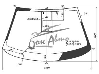 Стекло лобовое HYUNDAI TUCSON 2015-2020 (TL-LHD) место под датчик влажности 
Бренд: BENSON с синей полосой