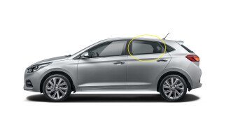 Стекло боковое HYUNDAI VERNA 2017- (HC-5d h/b) RD/LH 
Бренд: BENSON