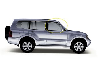 Стекло боковое MITSUBISHI PAJERO 1999-2006 (V70-5d) FD/RH 
Бренд: BSG