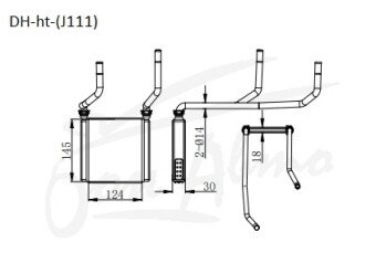 Радиатор отопителя DAIHATSU TERIOS KID 1998-2012 (J111G) 
Бренд: TONGSHI AL30