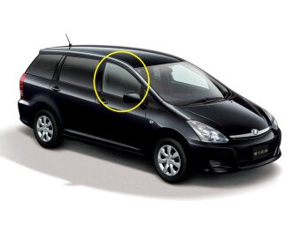 Стекло боковое TOYOTA WISH 2003-2009 (ANE10) FD/RH 
Бренд: BSG