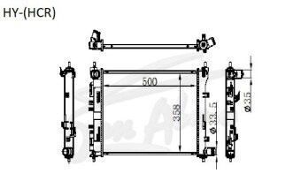 Радиатор HYUNDAI ACCENT 2017- (HCR) (G4FC) 
Бренд: TONGSHI PL16MT