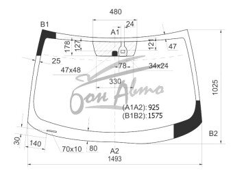 Стекло лобовое MITSUBISHI ASX 2010- (GA1-3-LHD) 
Бренд: BSG