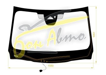 Стекло лобовое MAZDA CX-60 2022- (KH-RHD) обогрев щеток, место под 1 камеру, место под датчик дождя, молдинг, 
Бренд: BENSON