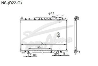 Радиатор NISSAN DATSUN 1997-2005 (D22) (KA20-24,NA20)
Бренд: TONGSHI PL26AT