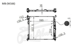 Радиатор MERCEDES GL-CLASS 2012-2019 (W166) (M 157 DE 55 AL) 
Бренд: TONGSHI PL26AT