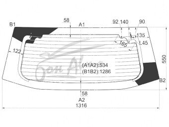 Стекло заднее с обогревом SSANGYONG REXTON 2002-2006 (GAB) 
Бренд: FYG