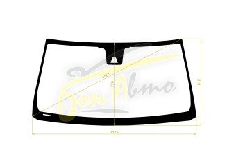 Стекло лобовое TOYOTA LAND CRUISER PRADO 2009-2023 (GRJ150-LHD-2017) место под 1 камеру 
Бренд: BENSON с синей полосой