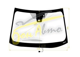 Стекло лобовое TOYOTA C-HR 2016- (ZYX10-LHD) обогрев щеток, место под 1 камеру, место под датчик дождя, 
Бренд: КМК с синей полосой