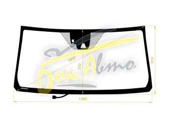 Стекло лобовое TOYOTA LAND CRUISER 2007-2021 (J200-RHD-2015) обогрев щеток, место под 1 камеру, место под датчик дождя, 
Бренд: BENSON с синей полосой