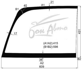Стекло заднее с обогревом TOYOTA TUNDRA 2006- (GSK50-R) 
Бренд: BENSON