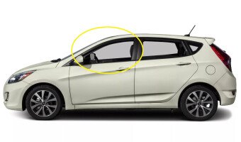 Стекло боковое HYUNDAI ACCENT 2010-2017 (RB-5d h/b) FD/LH фурнитура, 
Бренд: BENSON