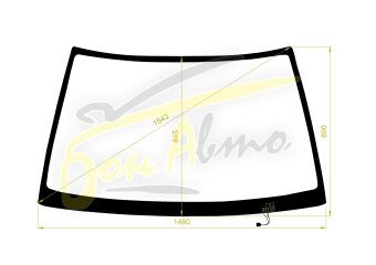 Стекло лобовое NISSAN R`NESSA 1997-2001 (#N30) обогрев щеток, 
Бренд: BSG с серой полосой