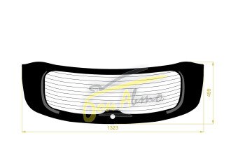 Стекло заднее с обогревом TOYOTA HIGHLANDER 2019- (XU70) 
Бренд: BENSON Тонированное