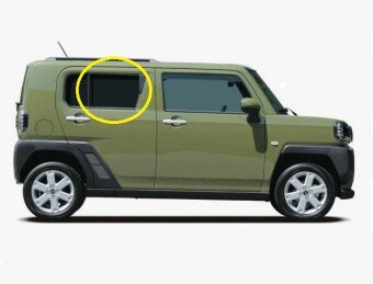 Стекло боковое DAIHATSU TAFT 2020- LA900 RD/RH 
Бренд: BENSON Тонированное