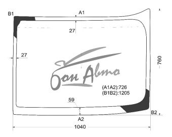 Стекло лобовое FREIGHTLINER CENTURY 1996-2010 (R-1040*775*1285) 
Бренд: BENSON