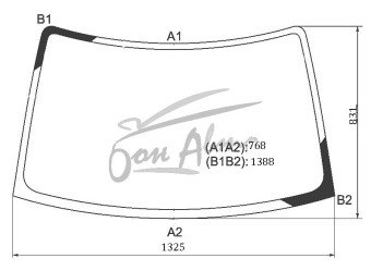Стекло лобовое SUZUKI WAGON R 2003-2008 (MH21S) 
Бренд: BSG с зеленой полосой