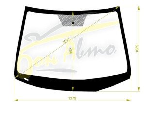 Стекло лобовое KIA K2 2017- (FB) 
Бренд: BENSON с синей полосой