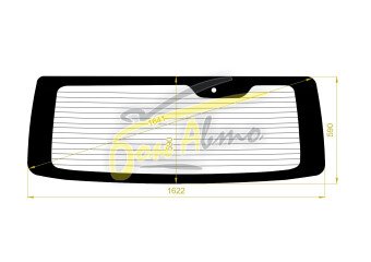 Стекло заднее с обогревом NISSAN CARAVAN 2012- (E26W-wide) 1 отверстие 
Бренд: BSG