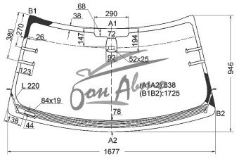 Стекло лобовое LAND ROVER RANGE ROVER 2002-2012 (L322-LHD-2005) полный обогрев, обогрев щеток, место под датчик дождя, 
Бренд: КМК с синей полосой