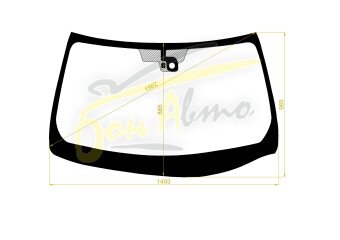 Стекло лобовое NISSAN FUGA 2004-2009 (Y50-LHD) место под датчик дождя 
Бренд: FYG с зеленой полосой