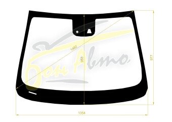 Стекло лобовое BUICK ENCORE 2013-2018 (LHD) место под 1 камеру, место под датчик дождя, 
Бренд: ZDG с синей полосой