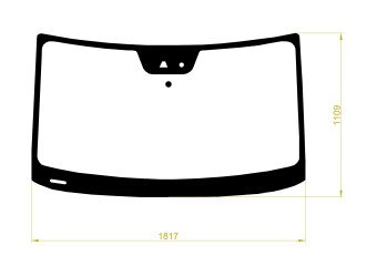 Стекло лобовое VOLKSWAGEN CRAFTER 2016- (SY-LHD) место под 1 камеру, место под датчик дождя, 
Бренд: BENSON