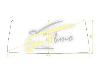 Стекло лобовое MITSUBISHI CANTER 1978-1985 (FE200-wide-1774*696*1806) 
Бренд: BSG с зеленой полосой