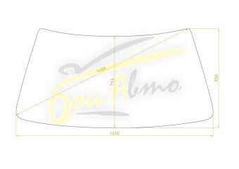 Стекло лобовое TOYOTA CARINA 1981-1988 (AA60) 
Бренд: BENSON с зеленой полосой