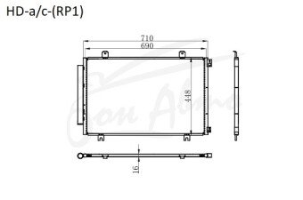 Радиатор кондиционера HONDA STEPWGN 2015-2022 (RP1-5) 
Бренд: TONGSHI AL16
