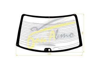 Стекло заднее с обогревом TOYOTA CHASER 1996-2001 (JZX100) 2 отверстия 
Бренд: ZDG