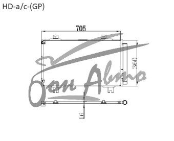 Радиатор кондиционера HONDA FIT SHUTTLE 2011-2015 (GG7-8) 
Бренд: TONGSHI AL16
