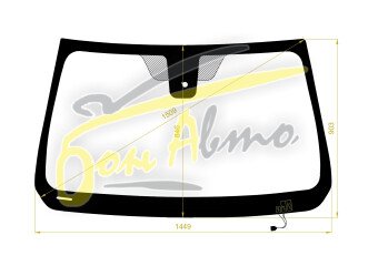 Стекло лобовое GEELY ATLAS 2018-2023 (NL3-LHD) обогрев щеток, место под датчик дождя, 
Бренд: КМК с синей полосой