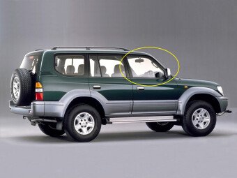 Стекло боковое TOYOTA LAND CRUISER PRADO 1996-2002 (J90-5d) FD/RH 
Бренд: BSG