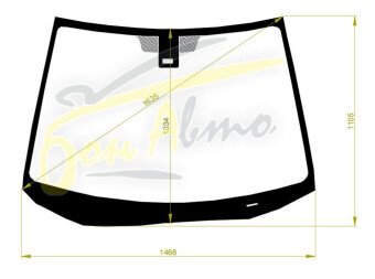 Стекло лобовое MAZDA CX-7 2006-2012 (ER-RHD) место под датчик дождя 
Бренд: BENSON